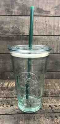 Starbucks Siren Mermaid Reusable Recycled Glass Cold Cup Tumbler Grande 16 oz - Sold on eBay May, 21st 2019 for $15.00
