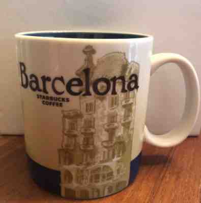 Starbucks Barcelona Spain Global Icon Collectors Coffee Mug 16 oz Rare - Sold on eBay May, 20th 2019 for $30.00