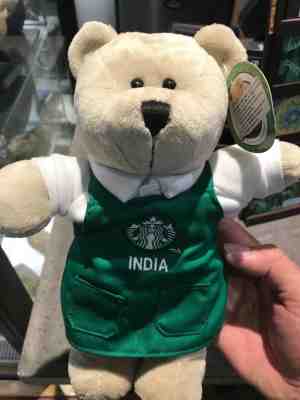 Starbucks Bearista Bear India (Green Apron) - Sold on eBay May, 21st 2019 for $40.00