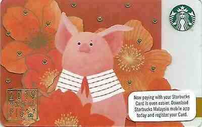 MALAYSIA  Starbucks card  " Year of PIG "  2019 - NEW - Sold on eBay May, 19th 2019 for $6.75