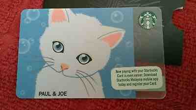 CUTE Limited & Hot! Starbucks Malaysia Paul & Joe Co-branded Gift Card US Seller - Sold on eBay May, 19th 2019 for $4.66