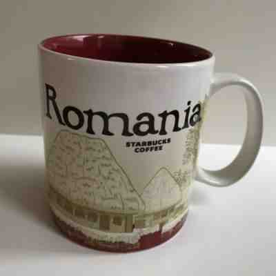 Starbucks Romania Mug Global Icon Iconic Collector Series NEW No Chips Red White - Sold on eBay May, 15th 2019 for $20.00