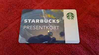 VERY Limited STARBUCKS Gift Card from SWEDEN PRESENTKORT White Block US Seller - Sold on eBay May, 16th 2019 for $10.15