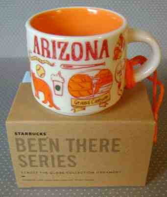 NEW Starbucks ARIZONA Been There Series ORNAMENT 2 oz Ceramic Mini Mug WITH BOX - Sold on eBay May, 19th 2019 for $22.99