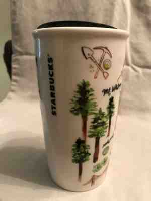 Starbucks 2016 California Golden State Ceramic Travel Coffee Cup Mug  w/ lid - Sold on eBay May, 20th 2019 for $20.00