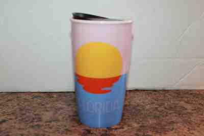 Starbucks 12 Fl Oz Florida Sun Pelican Ceramic Tumbler Travel Mug - Sold on eBay May, 19th 2019 for $6.99