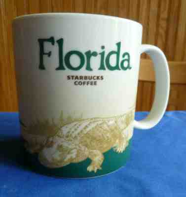 2009 Starbucks Florida Collector Series Alligator Coffee Mug Cup 16 oz - Sold on eBay May, 23rd 2019 for $5.00