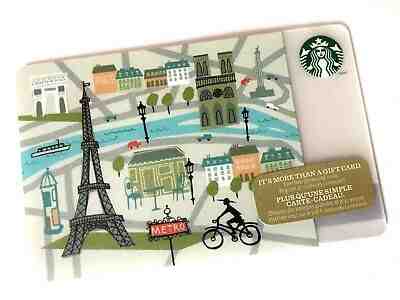 RARE Starbucks 2014 Christmas Biking In Paris Card NEW - Sold on eBay May, 23rd 2019 for $12.99