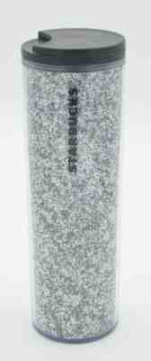NEW Starbucks Silver Glitter Acrylic Tumbler Grande Size 16 oz Holiday 2018 HTF - Sold on eBay May, 23rd 2019 for $21.00