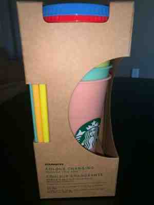 5 Starbucks Color Changing Cup *Limited Edition* Summer 2019 - Sold on eBay May, 23rd 2019 for $52.00