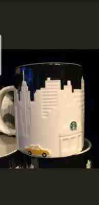New York City Starbucks Coffee Mug TAXI relief series 2012 free shipping  - Sold on eBay May, 16th 2019 for $15.00
