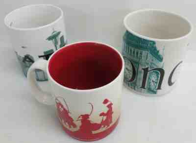 Collectibles - 3 X Starbucks Mugs Seattle London Korea  - Sold on eBay May, 19th 2019 for $30.00