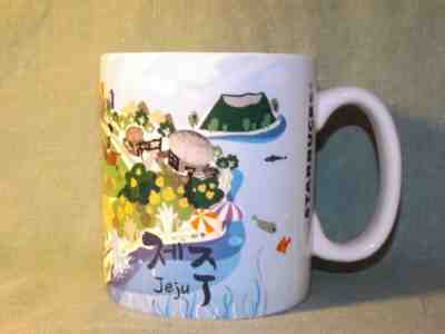 Starbucks Mug*Asian Artsy City Series*JEJU, Korea Volcano 16oz Island 2012 - Sold on eBay May, 22nd 2019 for $20.00