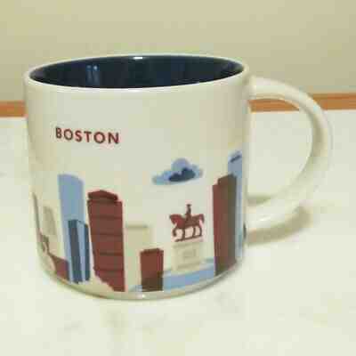 2016 STARBUCKS Boston You Are Here Collection 14 Oz. Coffee Cup Mug - Sold on eBay May, 21st 2019 for $19.95
