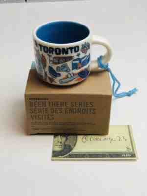 STARBUCKS COFFEE TORONTO CANADA BEEN THERE 2-OZ MINI MUG ORNAMENT - NEW IN BOX - Sold on eBay May, 18th 2019 for $24.99