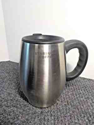 Starbucks Silver Chubby Clyde Stainless Tumbler with Lid 16oz 2006, NICE - Sold on eBay May, 15th 2019 for $18.99