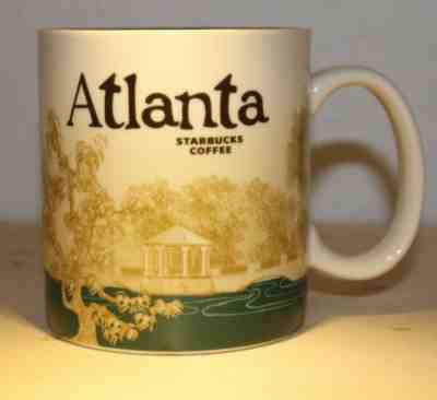 STARBUCKS ATLANTA Georgia GLOBAL ICON CITY COLLECTOR SERIES Coffee Mug Cup 16 oz - Sold on eBay Feb, 25th 2019 for $19.50