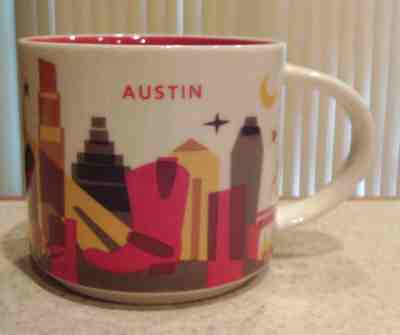 Starbucks 14oz 2016 Austin You Are Here Coffee Mug in Mint Condition - Sold on eBay May, 18th 2019 for $12.99