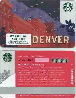 USA  Starbucks card " DENVER " 2018 - EXCELLENT - Sold on eBay May, 19th 2019 for $4.99