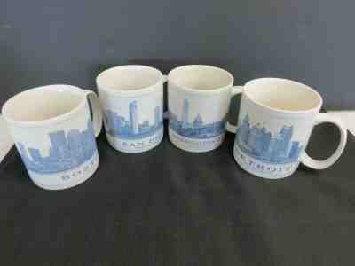 Lot of 4 Starbucks Architecture Mugs DC Boston Detroit San Diego - Sold on eBay May, 17th 2019 for $10.50