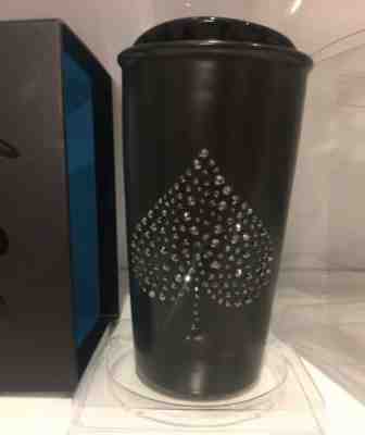 NEW Starbucks Las Vegas Rare Tumbler Black Spade Swarovski Crystals $90 - Sold on eBay May, 17th 2019 for $59.99