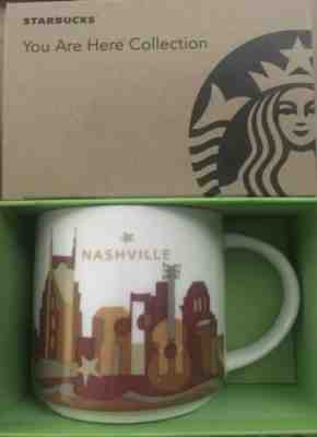 ORIGINAL Starbucks NASHVILLE you Are Here Coffee Mug Cup 14 Oz Collection New - Sold on eBay May, 18th 2019 for $29.50
