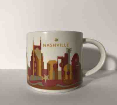 Starbucks Nashville you Are Here Coffee Mug Cup 14 Oz Collection 2013 - Sold on eBay May, 17th 2019 for $25.00