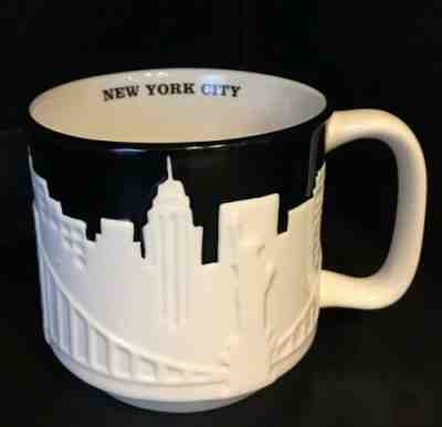 Starbucks New York City NYC 2010 3D Embossed Coffee Cup Mug Collector's Series - Sold on eBay Feb, 25th 2019 for $19.90