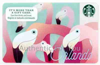 NEW Starbucks Orlando Flamingos 2016 Collectible Gift Card - No Cash Value HTF - Sold on eBay May, 16th 2019 for $5.95