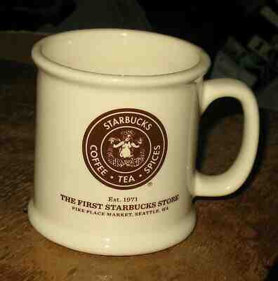 Starbucks The First Store 1971 Coffe Mug Pike Place Market MADE IN USA - Sold on eBay May, 23rd 2019 for $14.95