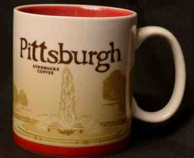 Starbucks Pittsburgh Mug 2011 Global Icon City Ceramic Coffee Cup 16oz - Sold on eBay May, 17th 2019 for $24.99
