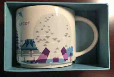 Disney Parks Starbucks Epcot You are here Coffee Mug Cup RETIRED NIB Rare! - Sold on eBay May, 23rd 2019 for $32.00