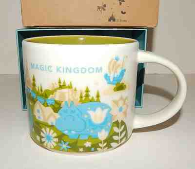 STARBUCKS You Are Here YAH MAGIC kINGDOM Disney 14oz Coffee Tea Mug NEW in Box  - Sold on eBay May, 20th 2019 for $49.99