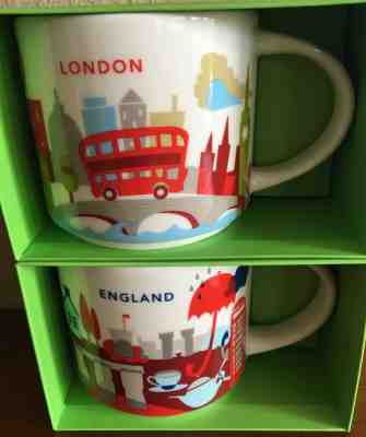 Starbucks You are Here Mugs, England and London - Sold on eBay May, 15th 2019 for $65.00