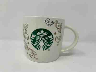 Starbucks 14oz Ceramic Coffee Tea Mug Cup White Swirl Siren Mermaid LOWEST PRICE - Sold on eBay May, 23rd 2019 for $12.99