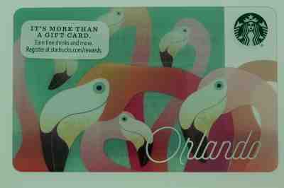 Starbucks Card 2016 Orlando Florida NEW w/pin intact  - Sold on eBay Apr, 29th 2019 for $3.01