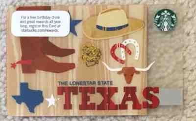 Starbucks 2012 Texas Card - Sold on eBay May, 23rd 2019 for $3.99