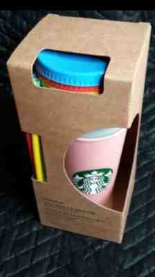 Starbucks Color Changing Reusable Cold Cup Tumblers NEW 5 Pack Cups Lids Straws - Sold on eBay May, 23rd 2019 for $62.00