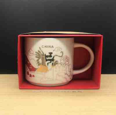 Starbucks China YAH China Country Christmas Golden Dragon You Are Here Mug - Sold on eBay May, 23rd 2019 for $10.99