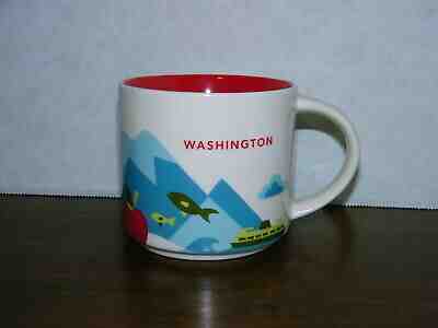 Starbucks Coffee 2015 You Are Here YAH Washington Apple Trees Fish Bicycle Ferry - Sold on eBay May, 23rd 2019 for $12.00