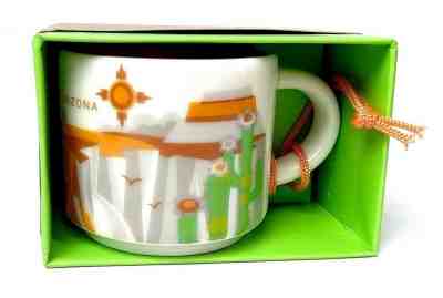 NIB 2017 Starbucks Arizona 2oz Ornament Demitassee Mug You Are Here YAH Mini Cup - Sold on eBay May, 22nd 2019 for $21.85