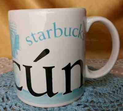 Starbucks Cancun Mexico Wrap Around Image Large Coffee Mug Cup 2010 - Sold on eBay May, 23rd 2019 for $3.99