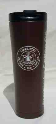 Starbucks Brown Heritage Pike Place Stainless Steel Tumbler  20 Oz 2016 - Sold on eBay May, 22nd 2019 for $45.00