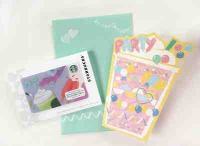 Starbucks Japan 2019 Gift Card&Beverage Card Set Frappuccino Party - Sold on eBay May, 23rd 2019 for $10.80
