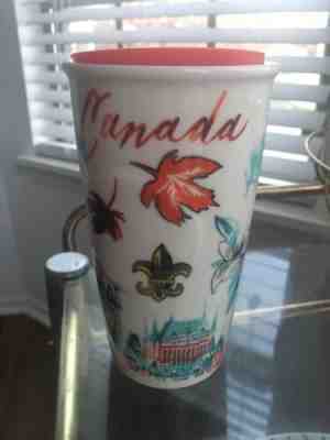 2016 Starbucks Canada double wall traveler tumbler mug 10 fl oz - Sold on eBay May, 21st 2019 for $13.99