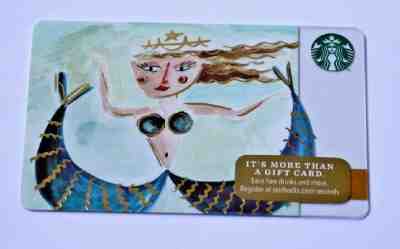 Starbucks Holiday 2014 SIREN MERMAID $0 Value Gift Card New - Sold on eBay May, 19th 2019 for $12.99