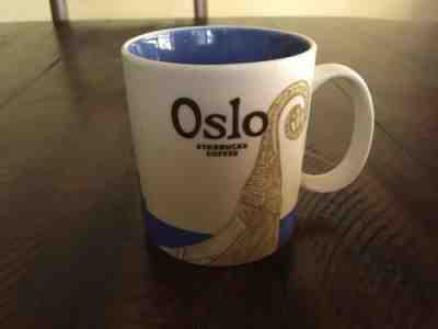 Starbucks OSLO City Icon Collector Series  BLUE 16oz Mug 2013 W/O Box - Sold on eBay May, 22nd 2019 for $25.00