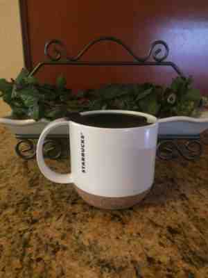 Starbucks Travel Mug White Ceramic Coffee Cup Cork Bottom 12oz With Lid 2013 Tea - Sold on eBay May, 22nd 2019 for $16.00