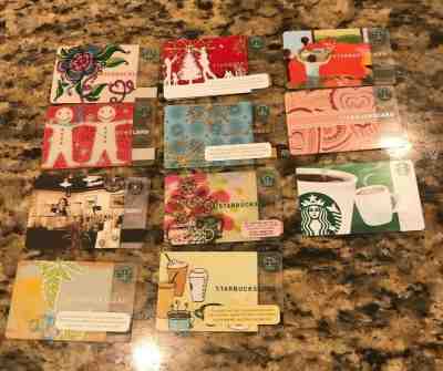 Lot (11)~ Rare Starbucks Gift Cards 2003 2004 2005 Gingerbread Christmas Mothers - Sold on eBay May, 23rd 2019 for $5.99