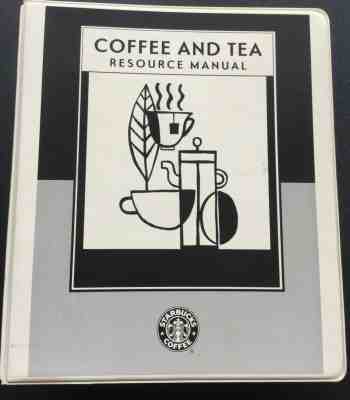 Starbucks Coffee and Tea Resource Guide Manual Barista Collectible 1999 - Sold on eBay May, 17th 2019 for $69.95